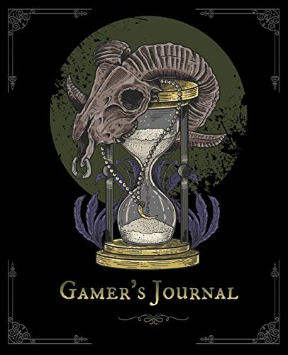 Gamer's Journal: RPG Role Playing Game Notebook - Skull Lamb Hour Glass (Gamers series) (Board & Online Game Journal)