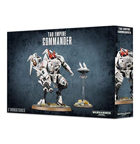 Games Workshop Miniaturas Citadel Tau Empire Commander Warhammer 40k, Figuras Incluye XV85 Enforce Battlesuit y XV86 Coldstar Battlesuit (99120113060)