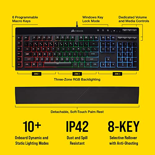 Gaming Keyboard CORSAIR K55 RGB (NA)