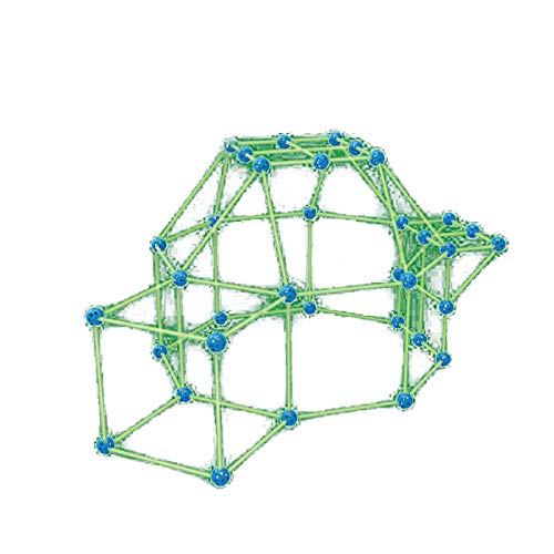 Ganmek Fun Forts Carpa para niños Que Brilla en la Oscuridad Kit de construcción de Fuertes Bricolaje Fun Forts para Construir Castillos túneles Carpa de Juego para niños de 5 años Realistic Natural