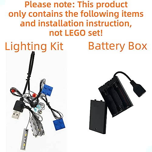 GEAMENT Kit de luz LED para Transporte de Cazarrecompensas de Mandalorian 2020 (The Razor Crest) - Compatible con Lego Star Wars 75292 (Juego Lego no Incluido)