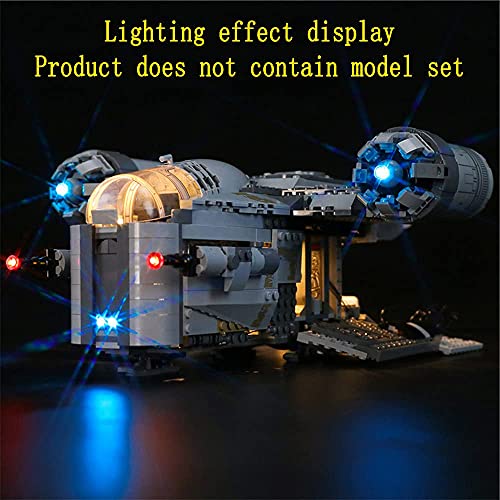 GEAMENT Kit de luz LED para Transporte de Cazarrecompensas de Mandalorian 2020 (The Razor Crest) - Compatible con Lego Star Wars 75292 (Juego Lego no Incluido)