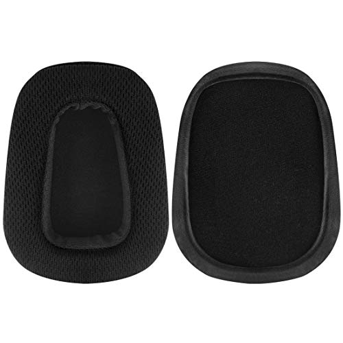 Geekria QuickFit Mesh Fabric Replacement Almohadillas para Logitech G533, G633, G635, G933, G935 Auriculares Reemplazo de Almohadillas/Piezas de reparación de la Cubierta del Auricular (Black)