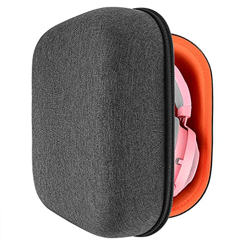 Geekria UltraShell - Funda para Razer Kraken, Kraken USB, Kraken 7.1 V2 USB, Kraken Pro V2 auriculares, funda protectora de repuesto para viaje con espacio para accesorios (gris oscuro)