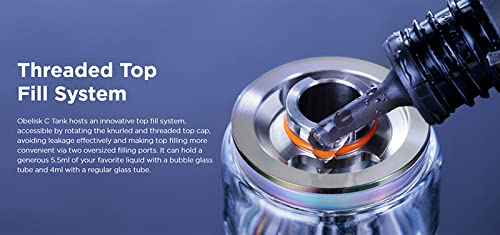GEEKVAPE Obelisk C Tank | Vape 5.5mlAtomiseur Cerberus Sub Ohm Tank Fit S Series Coil Vaporizador de cigarrillos electrónicos