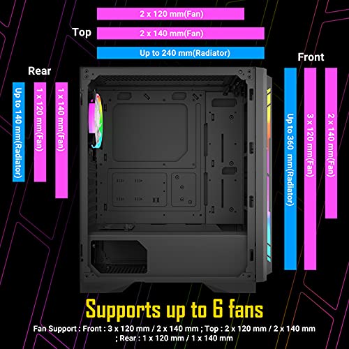 Geh Antec New Gaming NX400, Negro