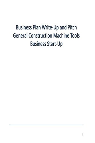 General Construction Machine Tooling Business Plan (English Edition)