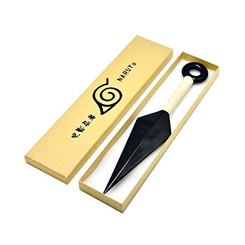 Genérico World Collection Kunai 26 cm tamaño Escala Real a la Serie Animada Anime Accesorio de Disfraz Ninja Konoha,complemento para Cosplay Fiel a la Serie Manga