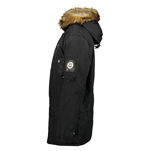 Geographical Norway Parka de hombre ABIOSAURE (Negro, S)