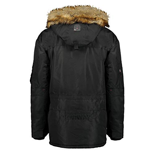 Geographical Norway Parka de hombre ABIOSAURE (Negro, S)