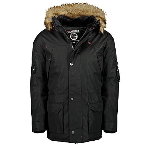 Geographical Norway Parka de hombre ABIOSAURE (Negro, S)