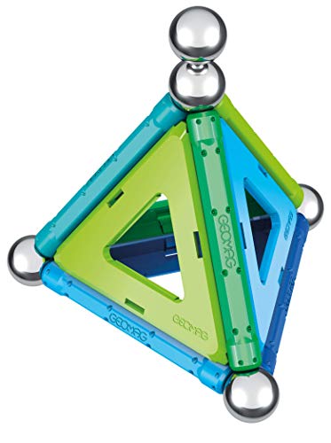Geomag- Rainbow Juguetes de imán de neodimio, Multicolor, 15 Piezas (GM366)