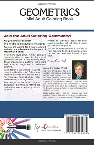 Geometrics : Mini Adult Coloring Book