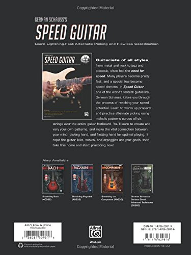 German Schauss Speed Guitar: Learn Lightning Fast Alternate Picking and Coordination, Book & Online Video/Audio