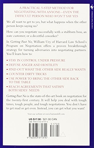 Getting Past No: Negotiating in Difficult Situations