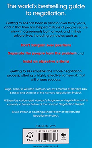 GETTING TO YES NEW EDITION: Negotiating an agreement without giving in