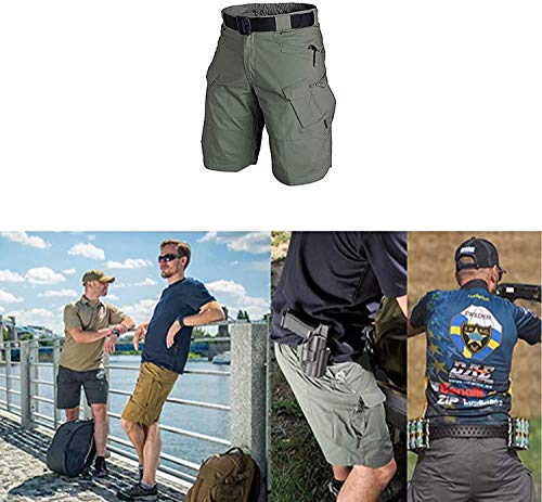 GGDK 2021 Upgraded Waterproof Tactical Shorts For Men Hiking Outdoor Cargo Hunting Shorts Ripstop Casual Multi-Pockets Short C S
