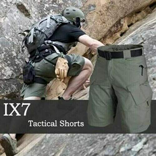 GGDK 2021 Upgraded Waterproof Tactical Shorts For Men Hiking Outdoor Cargo Hunting Shorts Ripstop Casual Multi-Pockets Short C S