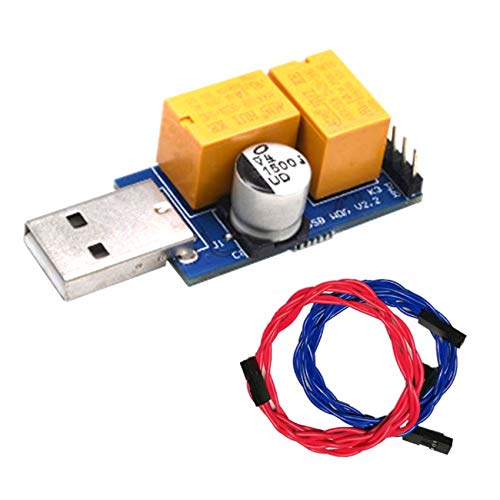 GIDKHHUI Adaptador USB Watchdog, Reinicio AutomáTico de Computadora, Servidor de Juegos de MineríA de Pantalla Azul para BTC Miner