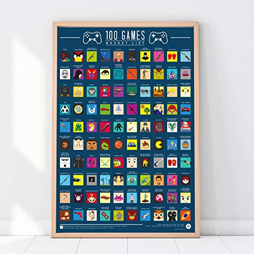 Gift Republic GR630016 Scratch Off Bucket Lista Videojuegos