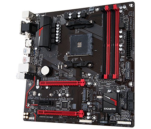 Gigabyte GA-AB350M-Gaming 3, Placa base (Amd, Am4, B350, 4ddr4, 64gb, Vga+Dvi+Hdmi, Gblan, 6sata3, 4usb3.1, Matx)