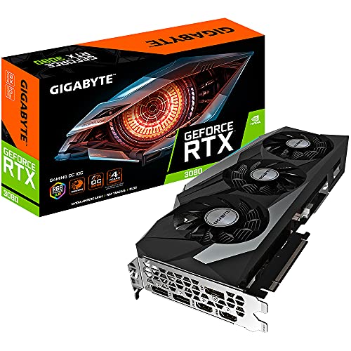 Gigabyte GeForce RTX 3080 Gaming OC 10G (Rev. 2.0) NVIDIA 10 GB GDDR6X(NO VALIDO para MINERIA)