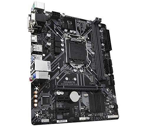 Gigabyte H310M S2H 1.2 - Placa Base (DDR4-SDRAM, DIMM, 2133, 2400, 2666 MHz, Dual, 32 GB, Intel)