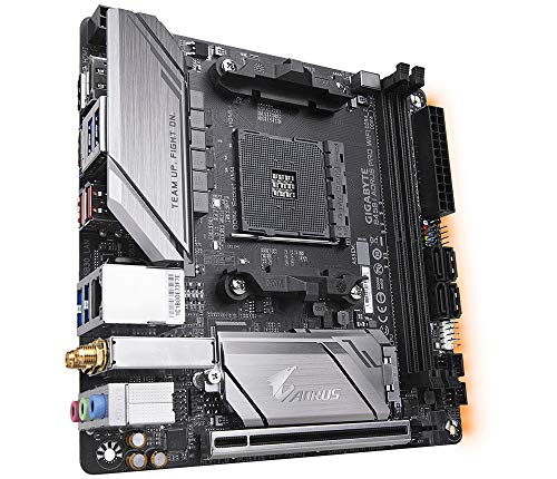 Gigabyte Technology B450 I AORUS Pro WiFi - Placa Base (DDR4-SDRAM, DIMM, 2133,2400,2667,2933 MHz, Dual, 32 GB, AMD)