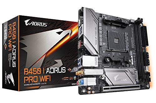 Gigabyte Technology B450 I AORUS Pro WiFi - Placa Base (DDR4-SDRAM, DIMM, 2133,2400,2667,2933 MHz, Dual, 32 GB, AMD)
