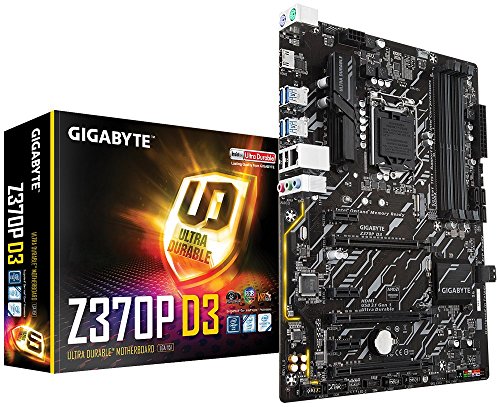 Gigabyte Z370P D3 s1151 z370 4DDR4 HDMI ATX, Talla Única, Negro