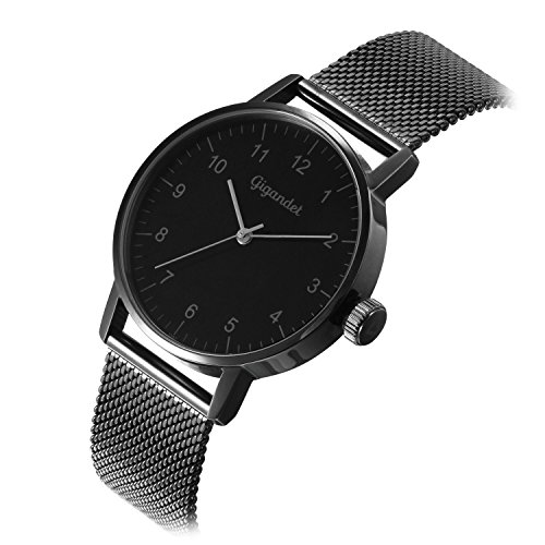 Gigandet Minimalism Reloj Mujer Analógico Quartz Negro G27-007