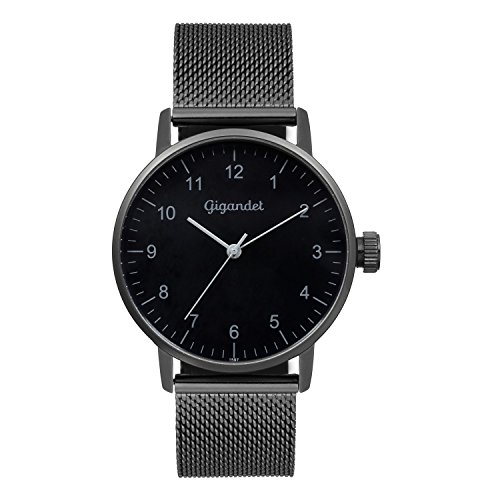 Gigandet Minimalism Reloj Mujer Analógico Quartz Negro G27-007