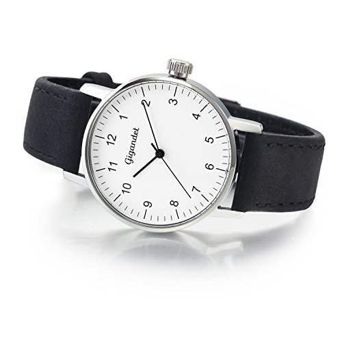 Gigandet Minimalism Reloj Mujer Analógico Quartz Plata Negro G27-001