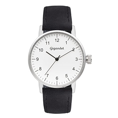 Gigandet Minimalism Reloj Mujer Analógico Quartz Plata Negro G27-001