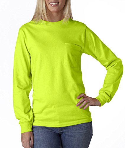Gildan - Ultra Cotton 100% Cotton Long Sleeve T-Shirt with Pocket. 2410