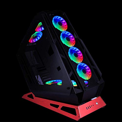 GIM Ventilador de Carcasa RGB de 120 mm, Paquete de 3, Kit 3 en 1 de ICETEK LED para PC con Ventilador RGB, 366 Modos con Controlador y Mando a Distancia, diseño de Ventilador silencioso Reforzado
