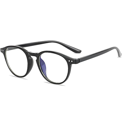 GIMDUMASA Gafas para Ordenador Anti luz Azul Antifatiga Sin Graduacion Gafas Luz Azul para PC Gaming Lectura Video Juegos Lentes Transparente Hombre Mujer