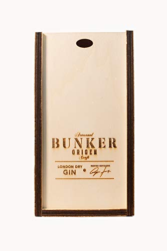 Ginebra Premium Artesanal BUNKER ORIGEN de 70 cl. Mejor Ginebra London Dry de España 2021.