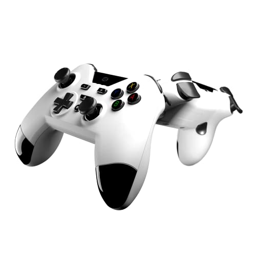 Gioteck - Mando inalambrico Bluetooth con botones programables de color blanco WX-4 para Nintendo Switch (Nintendo Switch)