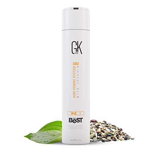 GK HAIR Global Keratin The Best (300ml / 10.1 Fl Oz) Tratamiento Capilar Suavizante de Keratina Complejo Brasileño Profesional Alisado Para un Cabello Suave y sin Frizz - Sin Formaldehído