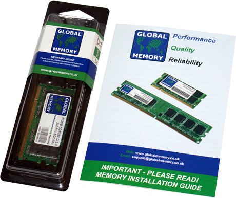 Global Memory 256MB DDR 400MHz PC3200 200-PIN SODIMM RAM de Memoria para laptops/portátiles
