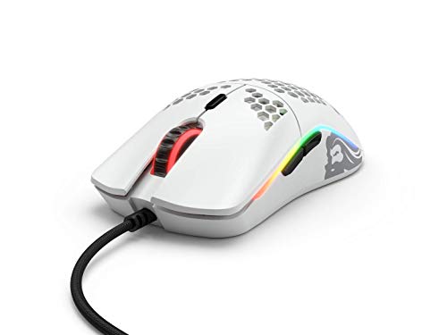 Glorious PC Gaming Race Model O Gaming Raton configurable (Model O, Raton Gaming con Cable, Blanco Mate)