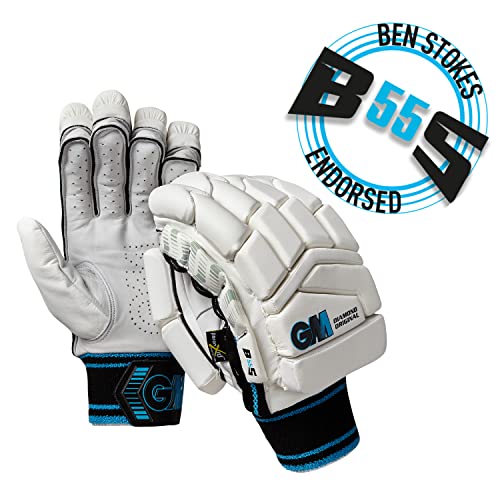 GM Cricket Unisex's Gunn & Moore GM Original Edición Limitada de Cricket Adulto - 22 cm - Guante de bateo para diestros, Blanco, Adulto Grande RH-22 cm