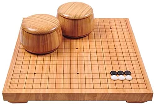 Go Game Board Go Set Chinese Weiqi para Dos Jugadores Juego de Mesa de Estrategia 19 X 19 Go Set Incluye Cuencos
