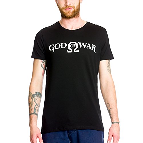 God of War T Shirt Greek Game Symbol Logo Oficial de los hombres nuevo negro