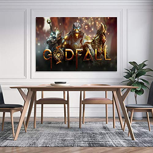 Godfall Game HD Póster decorativo lienzo de pared arte para sala de estar, dormitorio, 30 x 45 cm