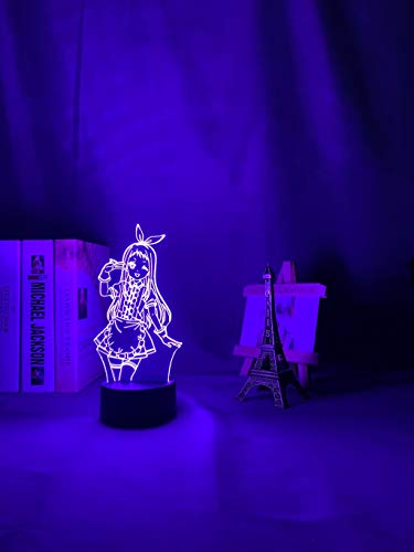 Gods Eater Burst Lámpara LED para mesita de noche regulable atmósfera con luz blanca cálida 7 colores para habitación familiar dormitorio hotel lámpara de noche para dormitorio salón y oficina