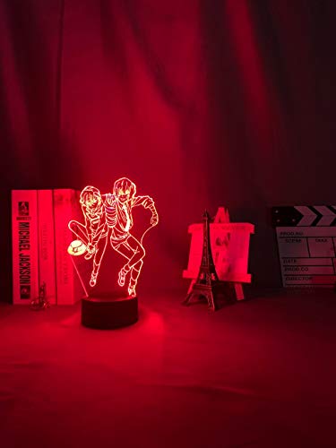 Gods Eater Burst Luz Nocturna 3D Lámpara De Mesa De Escritorio Nocturno 7 Cambio De Color Linterna Controlador Usb Juguete Regalo Para Niños