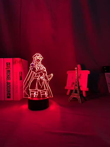 Gods Eater Burst Luz Nocturna lnfantil con Control Remoto Luz Quitamiedos Bebé con 10 Brillos Ajustables y 16 colores RGB para Habitación Dormitorio Sala Pasillos