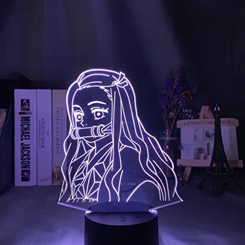 Gods Eater Burst Nuevo 3D óptico Lámpara 3D 16 Color LED Recargable Luz Lámpara de mesa de mesa Decoración hogareña 7 colores Efectos luminosos únicos para Regalo de la Navidad de los niños